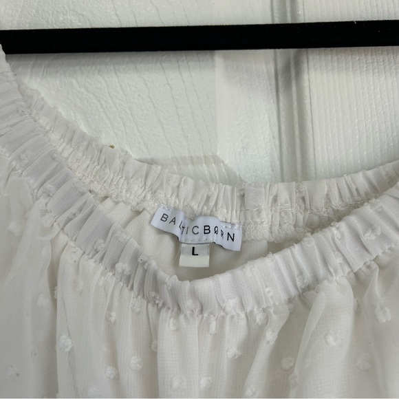 Baltic Born Swiss Dot Off Shoulder Dress - Picture 2 of 5